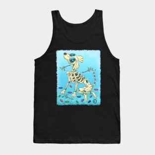 Labrador Retriever Skeleton Dog - Dia De Los Muertos - Skeleton Dog Tank Top